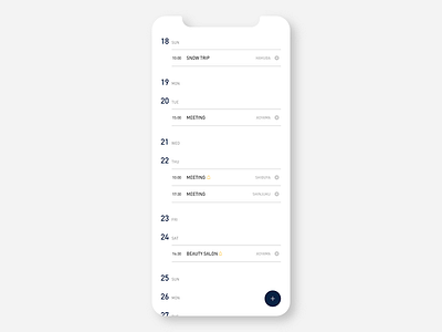 Schedule app branding concept conceptui design ui ui ux