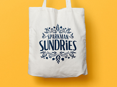 Sparkman Sundries brand branding design drawing illustration lettering logo toronto typography vector