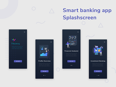 Banking app splashscreen app app design onboarding onboarding screens onboarding ui splash page splashscreen ui ux