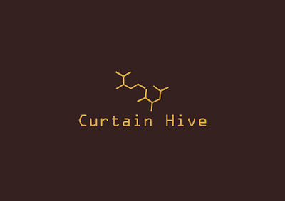 Logo Design - Curtain Hive branding design logo typography