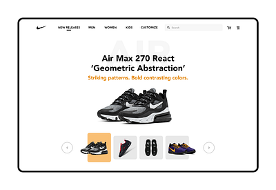 Nike Homepage Redesign design redesign ui ux web webdesign