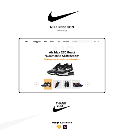Nike Homepage Redesign design redesign ui ux web webdesign