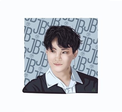 GOT7's Jaebum fanart design drawing fanart illustration illustrator korea kpop music musician singer vector