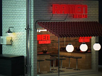 Ramen Berlin berlin c4d cinema4d design illustration mexico octane ramen