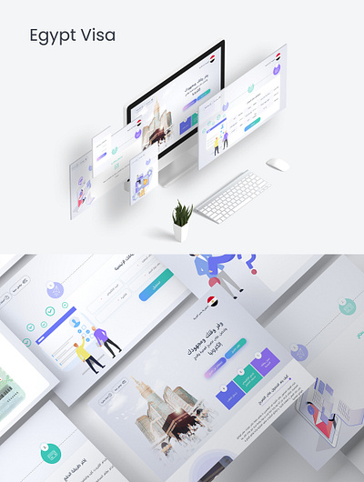 Egypt Visa design ui ux web