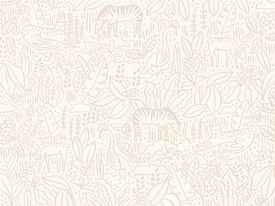Nursery Print baby brand branding deer feminine floral garden illustration illustrator jungle leopard logo nursery pattern plant plants print procreate surface pattern zebra
