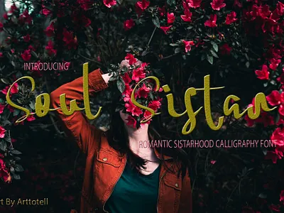 Soul Sistar beauty branding font font awesome fonts lettering personal script script lettering wonderful