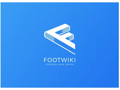 FootWikki color design flat foot logo vector