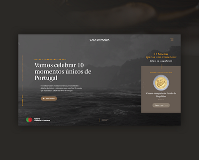 2019 Commemorative Coin Edition art direction interface lavva uidesign uiux web webdesign website