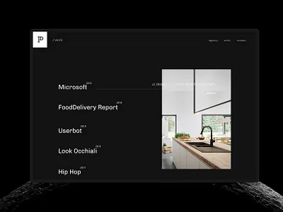 Patrick David Creative Agency - Works Page agency black clean design minimal portfolio ui ux web web design website works