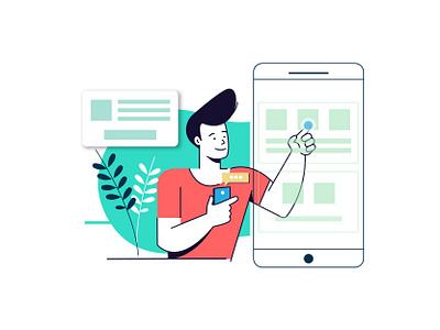 Push Notifications design graphic illustration ui ux design uiux vector