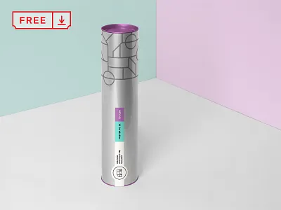 Tube Packaging Mockup brand branding bundle design download font free freebie icon identity logotype mockup packaging packaging design psd template tube typography