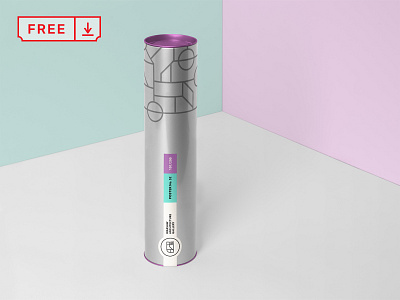 Tube Packaging Mockup brand branding bundle design download font free freebie icon identity logotype mockup packaging packaging design psd template tube typography