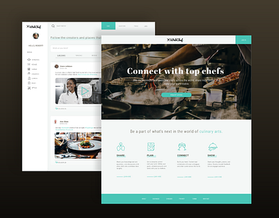 WebChef - a digital platform for chefs and cooks adobe adobe xd adobexd branding design facebook landing landing design landing page landing page design landingpage landingpagedesign logo social social app social media social network twitter ui ux