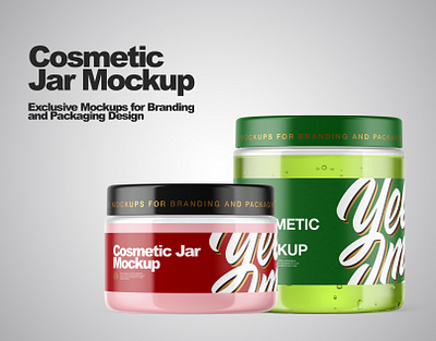 Cosmetic Jar Mockup 3d branding branding design design mock up mockup mockup design mockupdesign pack visualization