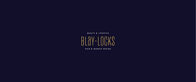 Blay Locks logo beauty beauty and lifestyle beauty logo beauty salon blay locks branding custom type hair and makeup hair stylist