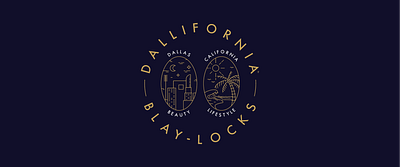 Dallifornia Badge blaylocks california badge dallas badge dallas hair hair salon hairdresser hairsalon la badge linework luxury dallas luxury hair luxury hair salon luxury la