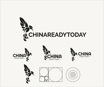 Chinaready today branding design flat graphic design icon illustration logo mark minimal vector