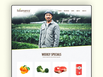 Salamanca Fresh Website grocery salamanca fresh uxdesign website