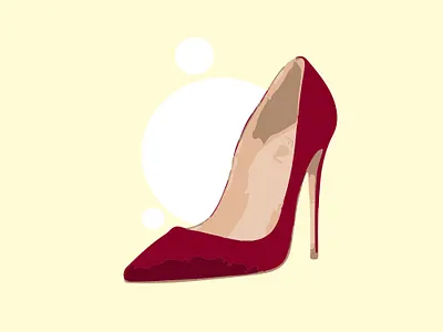 Heels adobe illustrator adobe illustrator cc behance branding dailyui design flat heels illustration illustration art image trace model red vector