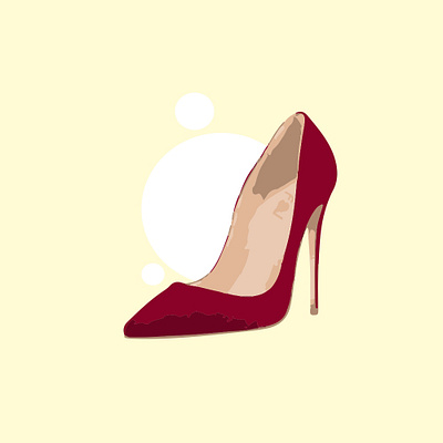 Heels adobe illustrator adobe illustrator cc behance branding dailyui design flat heels illustration illustration art image trace model red vector