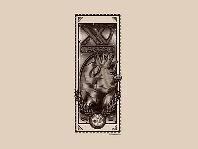 CERDO DE BABEL XV ANIVERSARIO art branding design digital illustration engraving illustration illustrator letters minimal vector