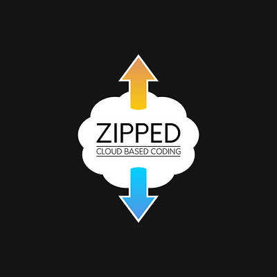 Zipped - DAY 14 (Daily Logo Challenge) branding cloud cloud computing daily dailylogochallenge dailylogodesign logo logo design logodesign vector