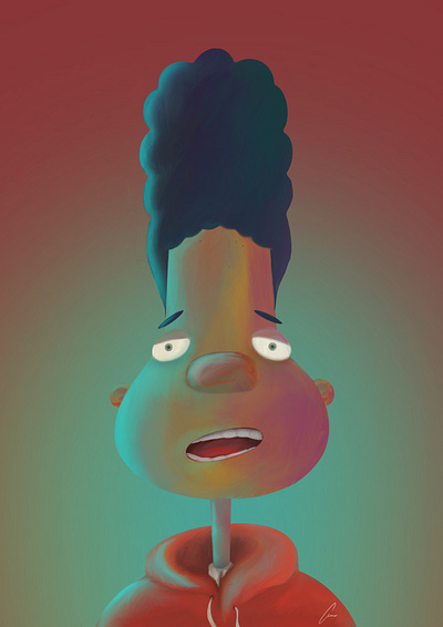 Gerald - Hey Arnold! animation artist cartoon digital art dribbble hey arnold illustration nick toon nickelodeon procreate