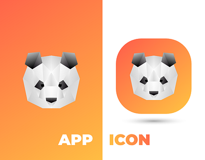 Geometric App Icon adobe xd app challenge daily daily ui daily ui 005 daily ui challenge design designer geometric geometric design gradient gradient icon icon illustration mobile panda ui