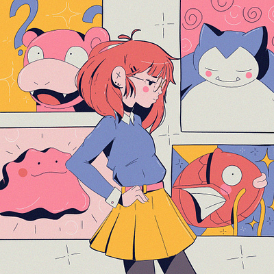 Pokefight 2019 anime illustration pokefight pokemon poster texture