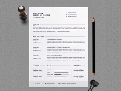 Resume Design clean cv clean resume corporate resume cv cv design cv resume cv resume template resume resume clean resume template