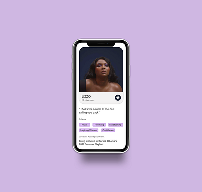 Daily UI 006- User Profile dailyui dailyui006 dating app design ui ux