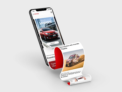 Toyota.com.ar Responsive cars clean design device identity landing page minimal responsive scroll slider toyota ui ux web website