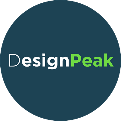 designpeak logo character clean cool design design icon identity illustration logo vector