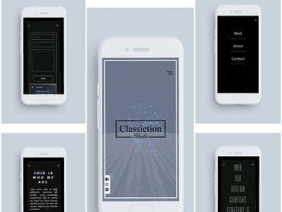 Classiction Studio Website ui ui ux classiction