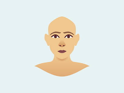 Hello dribbble! face illustraion vector illustration