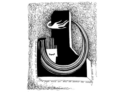 Wild Tales black and white digital digital art ink ink art line art mixed media