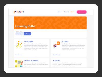 Garbanzo case study craft cms craftcms design edtech education user experience web development