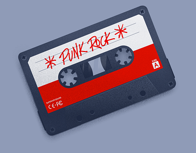 Cassette Tape cassette illustration music procreate punk