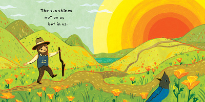 Little Muir’s Song, a children’s book childrens book childrens books gouache hiking illustration john muir picture book sierra nevada yosemite