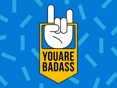 Badass Verified 🤘 awards awesome badass badge branding certificate illustration illustrator medal trophy vector verified