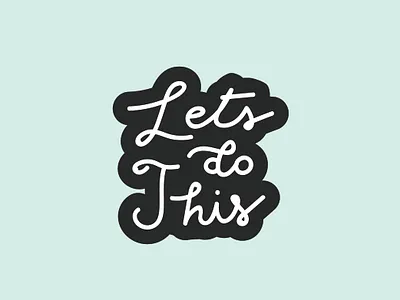 Monday Motivation illustration lettering typography