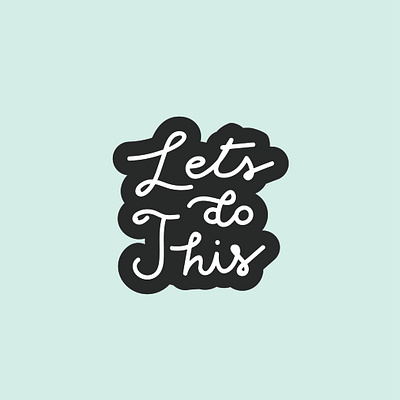 Monday Motivation illustration lettering typography