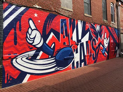 Washington Capitals Mural capitals mural nhl sports streetart washington dc
