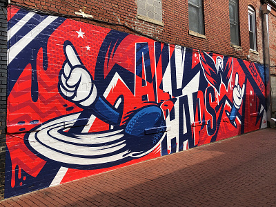 Washington Capitals Mural capitals mural nhl sports streetart washington dc