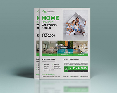 Real Estate Flyer advertisement advertising agency agent broker commercial home house lease loan marketing mortgage property property flyer real estate realtor realtor flyer renovation flyer residential sale