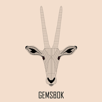 Art Lines Gemsbok adobe ıllustrator animal art artist brand design brand identity branding drawing graphicdesign graphics illustrator sketch vektör wwf