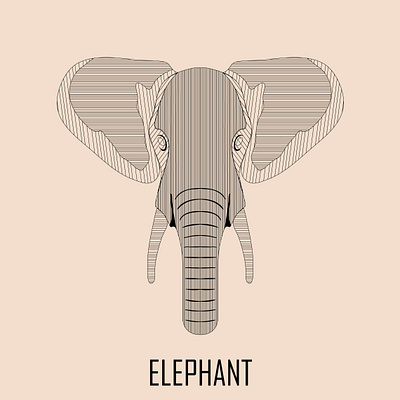 Art Lines Elephant animal art artist brand identity branding branding design design drawing elephant graphicdesign graphics illustration sketch vector vector art wwf