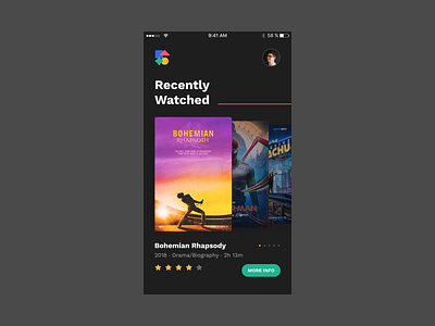My Movies – Animation aftereffects animation concept design icon launch splashpage startanimation ui