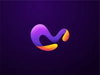 abstract logo with gradient brand and identity branding design esportlogo icon illustration logo minimal monogram logo vector